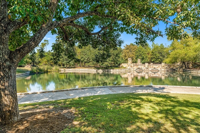 view of water feature