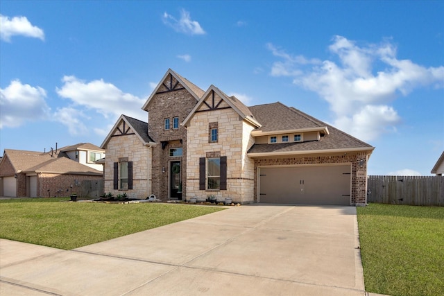 view of front of house with a front yard