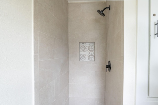 details featuring tiled shower