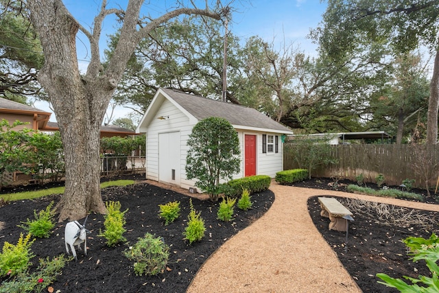 view of outbuilding