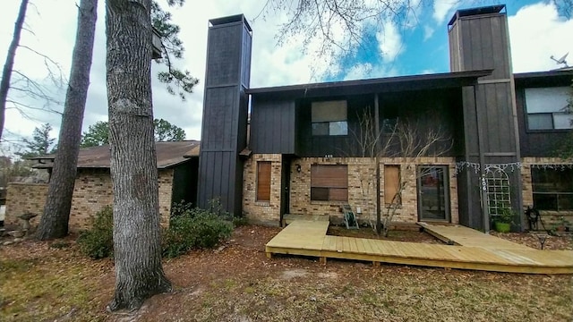 view of rear view of property