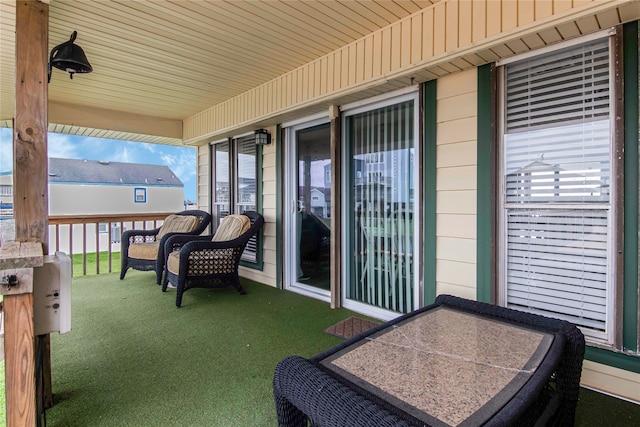 sunroom featuring plenty of natural light