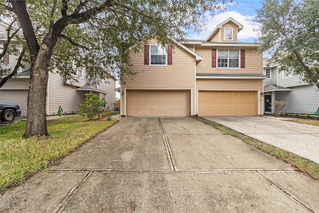 view of front of home featuring a garage