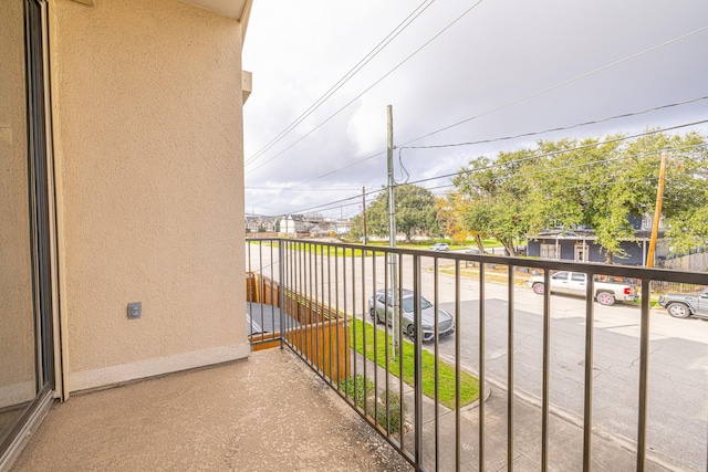 view of balcony