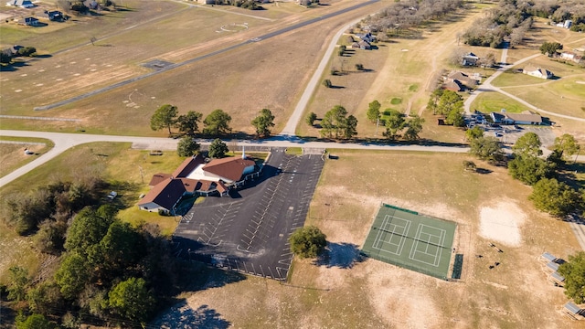 aerial view featuring a rural view