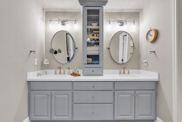 bathroom featuring vanity