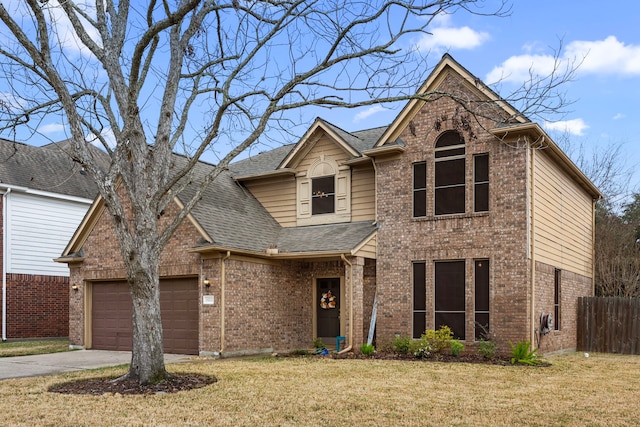 view of front of home with a front yard