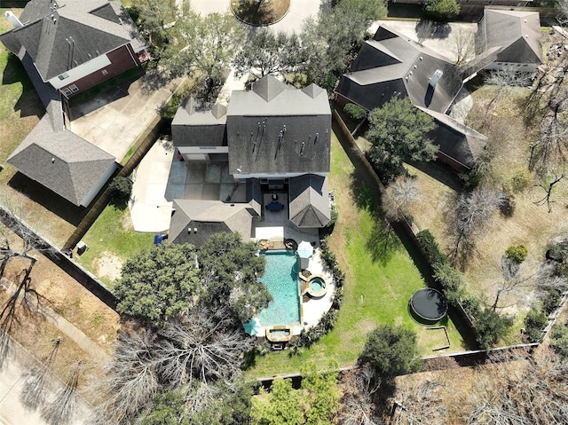 birds eye view of property