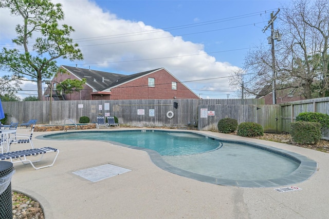 view of pool with a patio