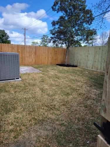 view of yard featuring cooling unit