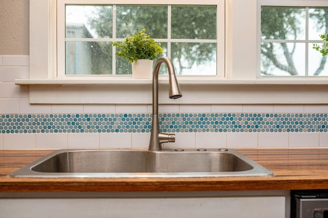 details with sink and backsplash