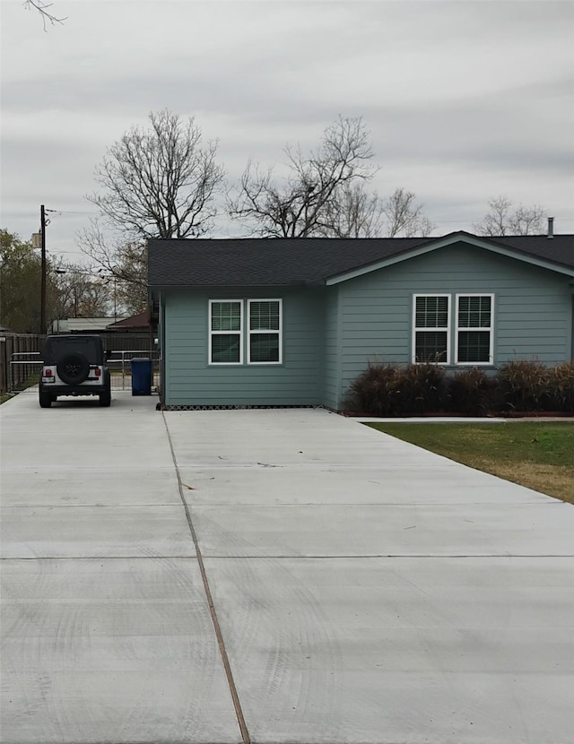 view of ranch-style house