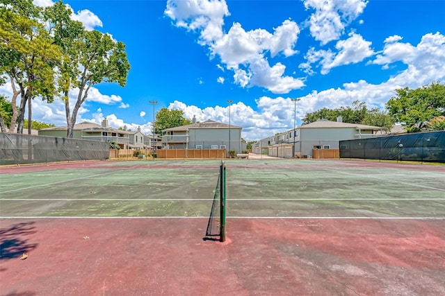 view of tennis court