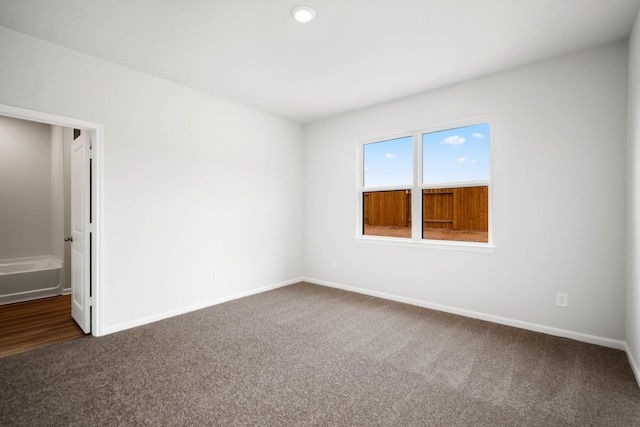 empty room with carpet floors