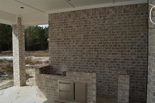 view of patio featuring area for grilling