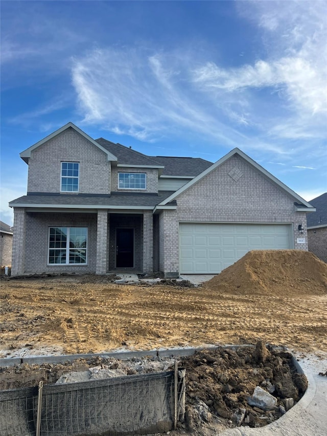 view of front of house featuring a garage