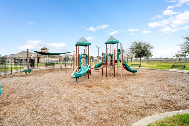 view of jungle gym