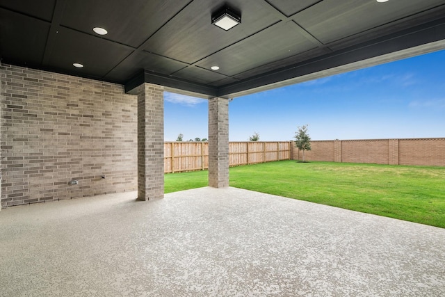 20406 Magnolia Flint Dr, Cypress, TX 77433 - fenced backyard with a patio