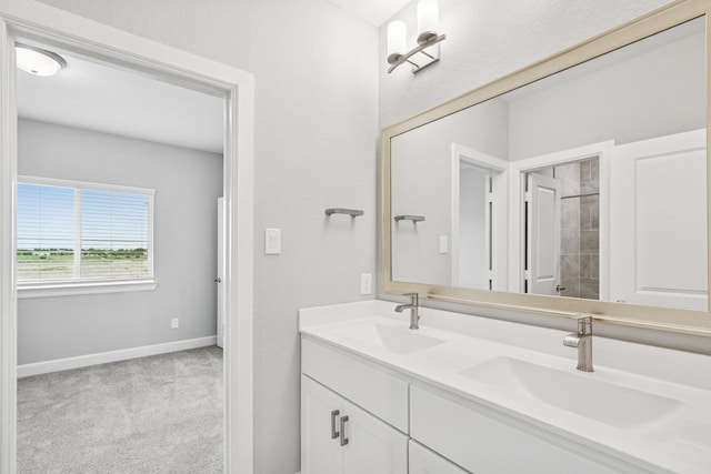 20406 Magnolia Flint Dr, Cypress, TX 77433 - full bath featuring double vanity and baseboards