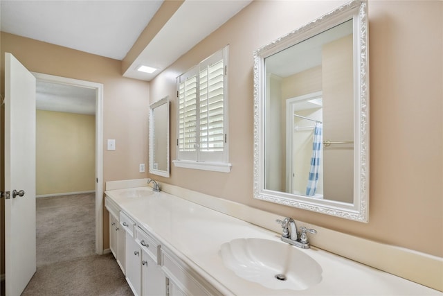 bathroom with vanity