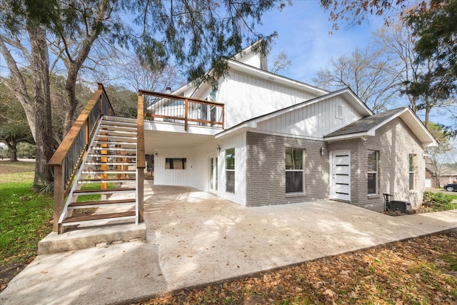 rear view of house with a patio area
