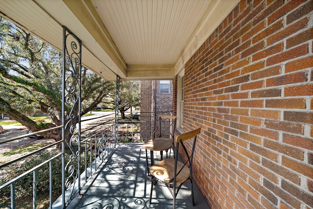 view of balcony