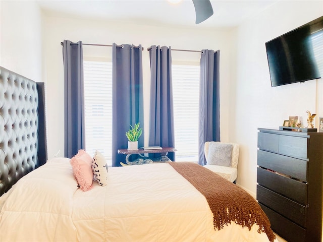 bedroom with ceiling fan