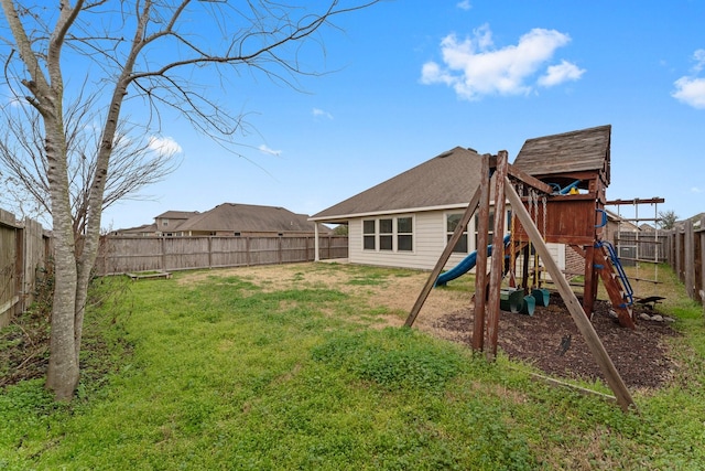 exterior space featuring a playground