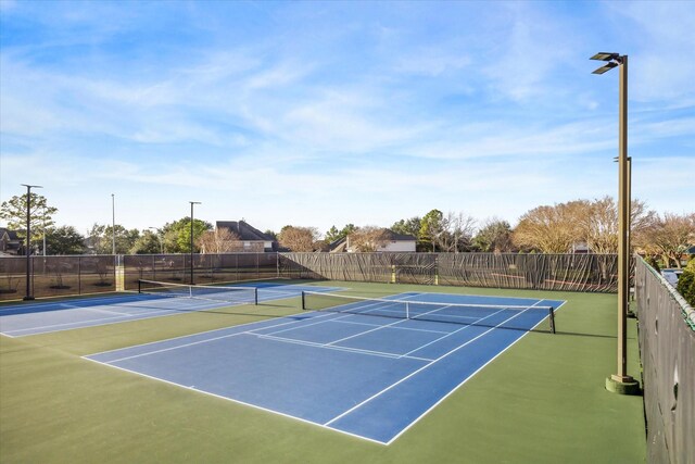 view of tennis court