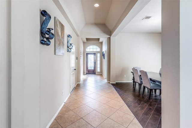 view of tiled entryway