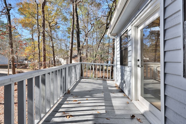 view of wooden terrace