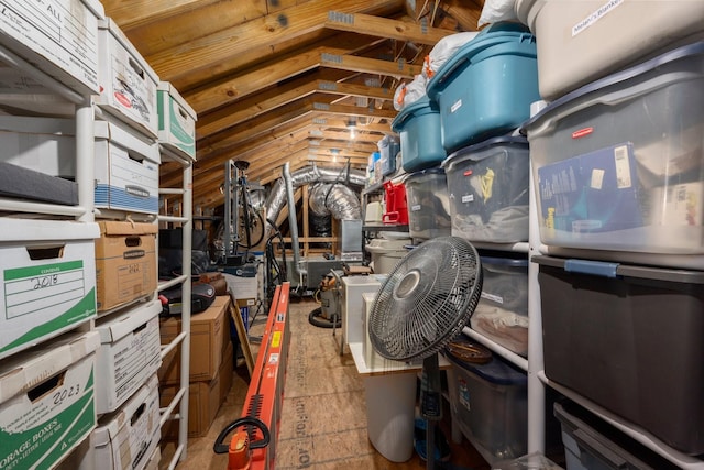 view of storage room