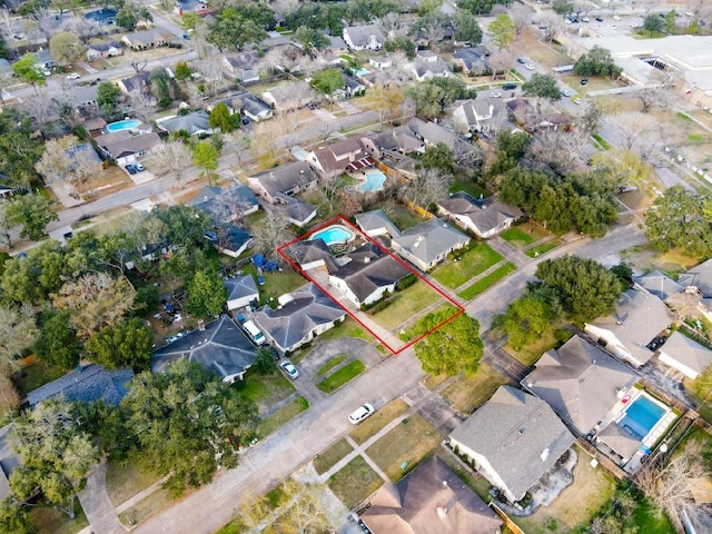 birds eye view of property