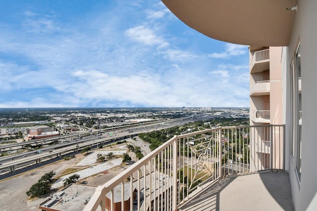 view of balcony