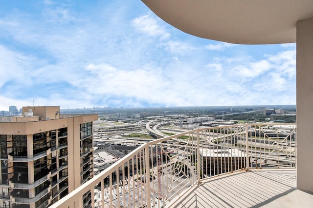 view of balcony