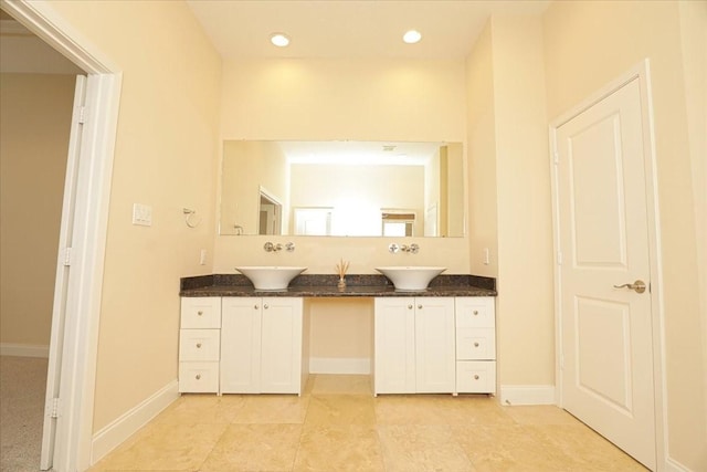 bathroom featuring vanity