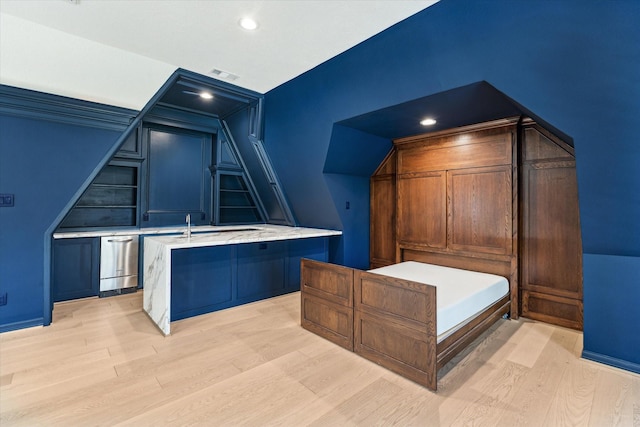 unfurnished bedroom featuring light hardwood / wood-style floors