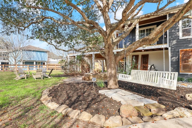 view of rear view of property