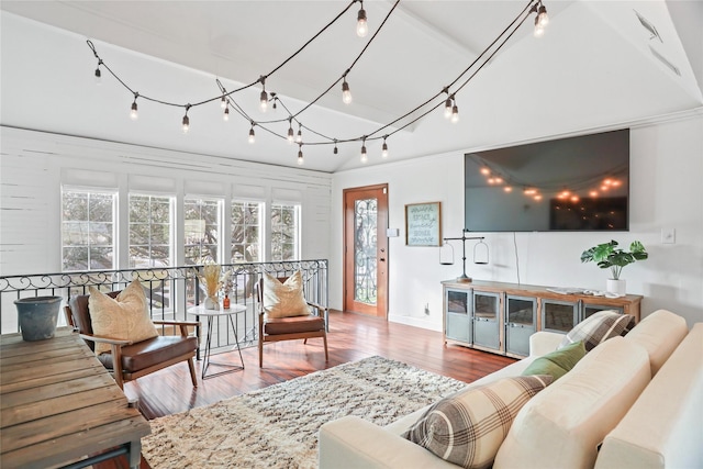 sunroom with plenty of natural light and rail lighting