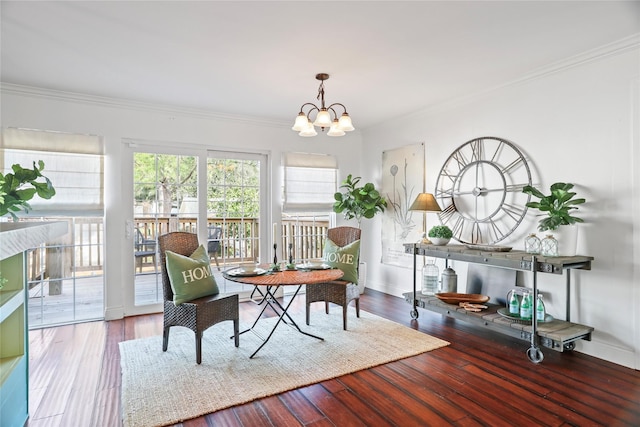 interior space featuring an inviting chandelier