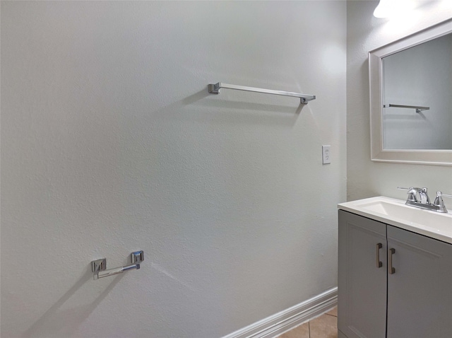 bathroom featuring vanity and tile patterned floors