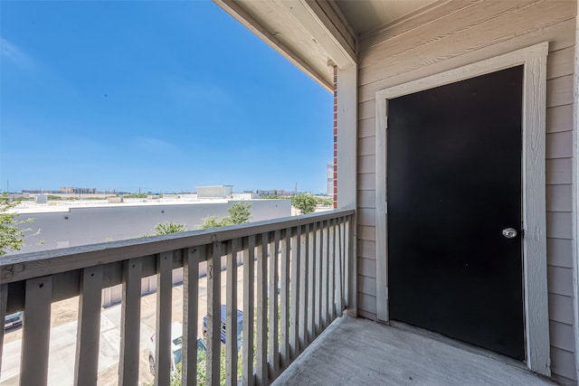 view of balcony