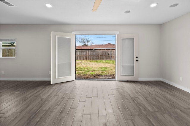 interior space featuring hardwood / wood-style flooring