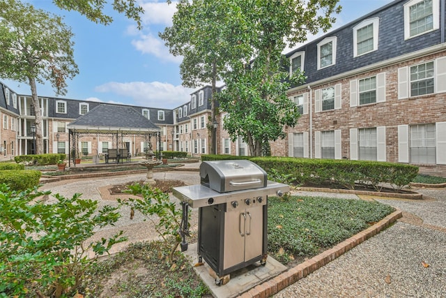 view of home's community with a gazebo