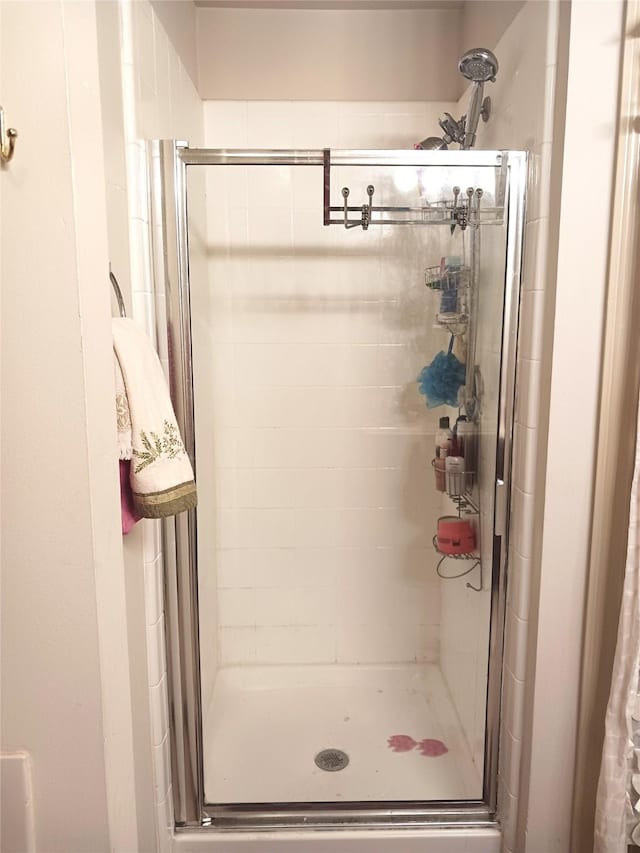 bathroom with walk in shower