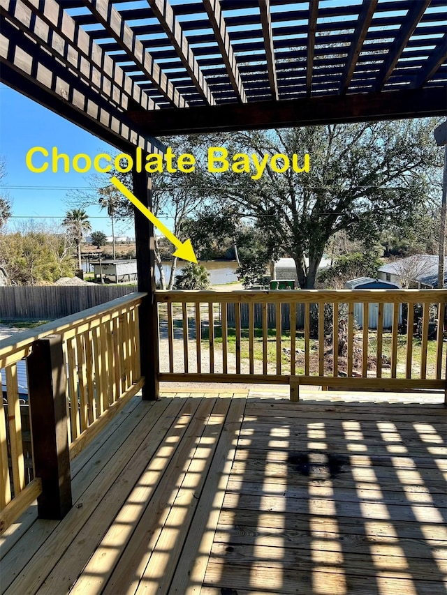 231 Dehart St Unit Cr653, Liverpool, TX 77577 - deck with a pergola