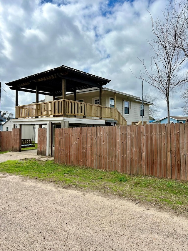 231 Dehart St Unit Cr653, Liverpool, TX 77577 - view of side of home with fence