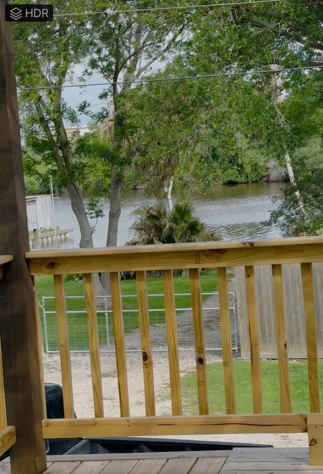 231 Dehart St Unit Cr653, Liverpool, TX 77577 - deck with a water view