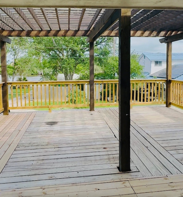 231 Dehart St Unit Cr653, Liverpool, TX 77577 - wooden deck with a pergola
