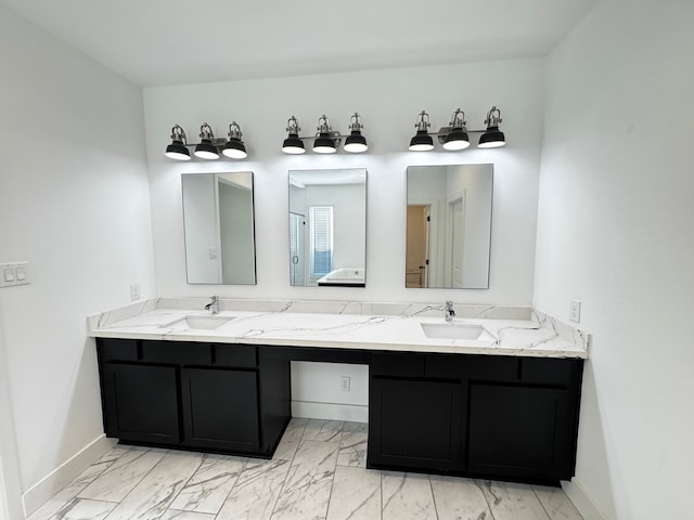 bathroom with vanity